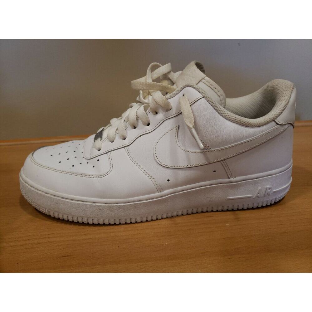 Nike Air Force 1 07 Men's Shoes White/White 315122-111 Size 12 - Picture 8 of 12